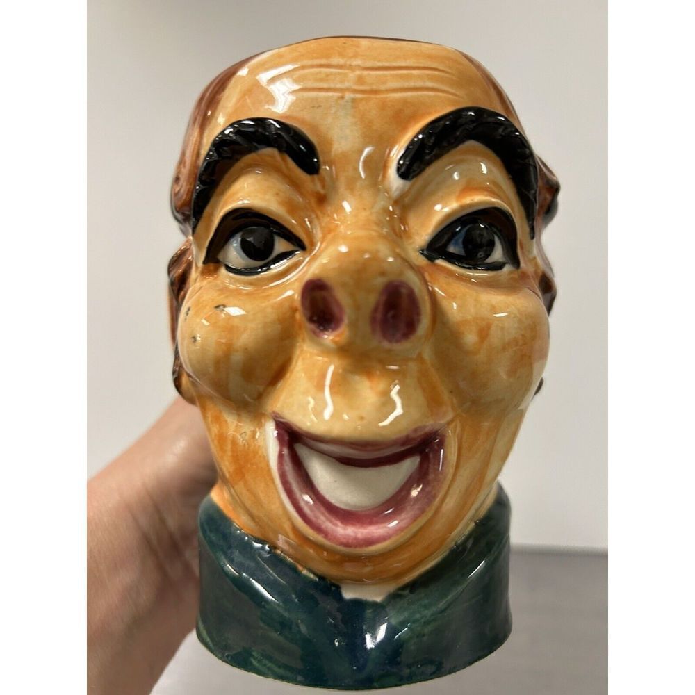Vintage Occupied Hand made, Hand painted Japan Ceramic Toby mug Circa